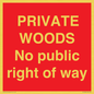 PV12084: PRIVATE WOODS No public right of way