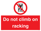 PV12198: Do Not Climb On Racking