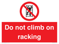 PV12198: Do Not Climb On Racking