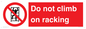 PV12198: Do Not Climb On Racking