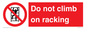 PV12198: Do Not Climb On Racking