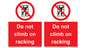 PV12198: Do Not Climb On Racking