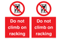 PV12198: Do Not Climb On Racking