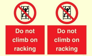 PV12198: Do Not Climb On Racking