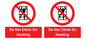 PV12198: Do Not Climb On Racking