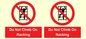 PV12198: Do Not Climb On Racking