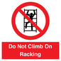 PV12198: Do Not Climb On Racking