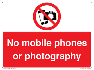 PV12396: No mobile phones or photography