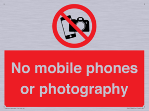 PV12396: No mobile phones or photography