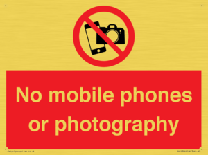 PV12396: No mobile phones or photography