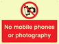 PV12396: No mobile phones or photography