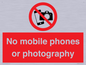 PV12396: No mobile phones or photography