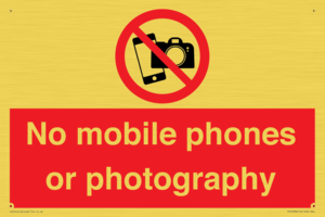 PV12396: No mobile phones or photography