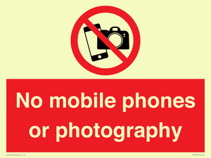 PV12396: No mobile phones or photography