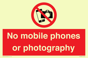 PV12396: No mobile phones or photography