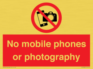 PV12396: No mobile phones or photography
