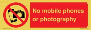 PV12396: No mobile phones or photography