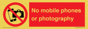 PV12396: No mobile phones or photography