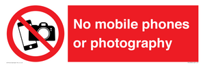 PV12396: No mobile phones or photography