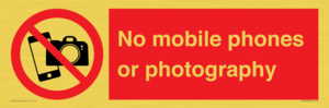 PV12396: No mobile phones or photography