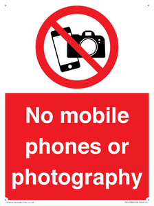 PV12396: No mobile phones or photography