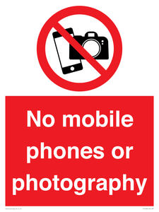 PV12396: No mobile phones or photography
