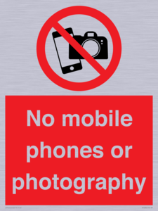 PV12396: No mobile phones or photography