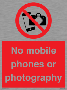PV12396: No mobile phones or photography