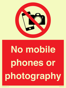 PV12396: No mobile phones or photography