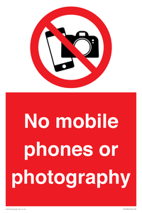 PV12396: No mobile phones or photography