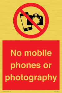 PV12396: No mobile phones or photography