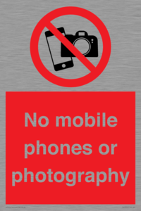 PV12396: No mobile phones or photography