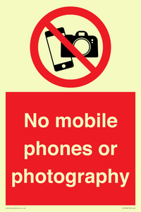 PV12396: No mobile phones or photography