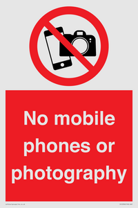 PV12396: No mobile phones or photography