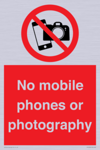 PV12396: No mobile phones or photography