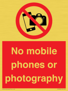PV12396: No mobile phones or photography