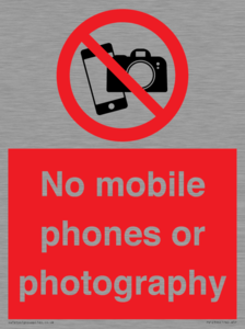 PV12396: No mobile phones or photography