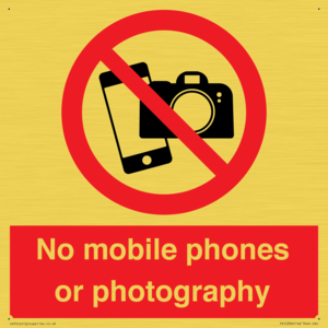 PV12396: No mobile phones or photography