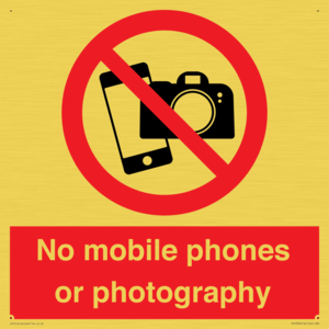 PV12396: No mobile phones or photography