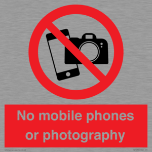 PV12396: No mobile phones or photography