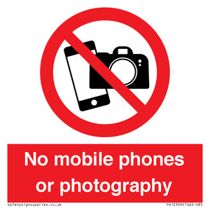 PV12396: No mobile phones or photography