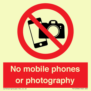 PV12396: No mobile phones or photography