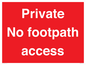 PV12398: Private No footpath access