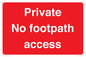 PV12398: Private No footpath access