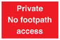 PV12398: Private No footpath access