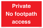 PV12398: Private No footpath access