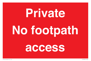 PV12398: Private No footpath access