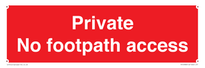 PV12398: Private No footpath access