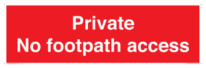 PV12398: Private No footpath access