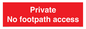 PV12398: Private No footpath access